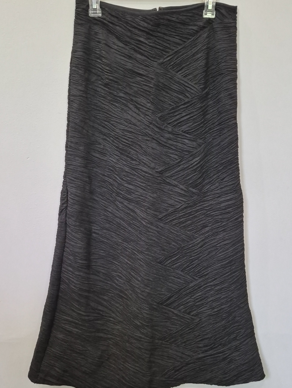 KM Collections Skirt Textured Black Maxi Womens 12  *Altered* Orchestra Uniform